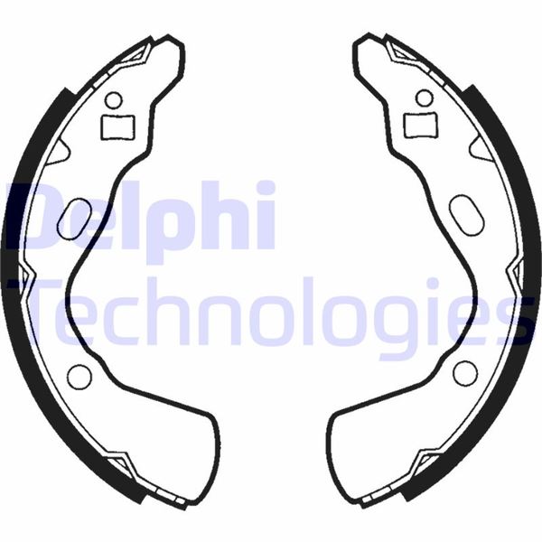 DELPHI LS1437 Fren Sistemleri Fren Pabucu - MAZDA 121 I (DA) uyumlu