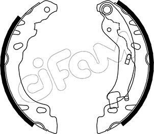 CIFAM 153-090 Fren Sistemleri Fren Pabucu - FIAT PANDA (169_) uyumlu