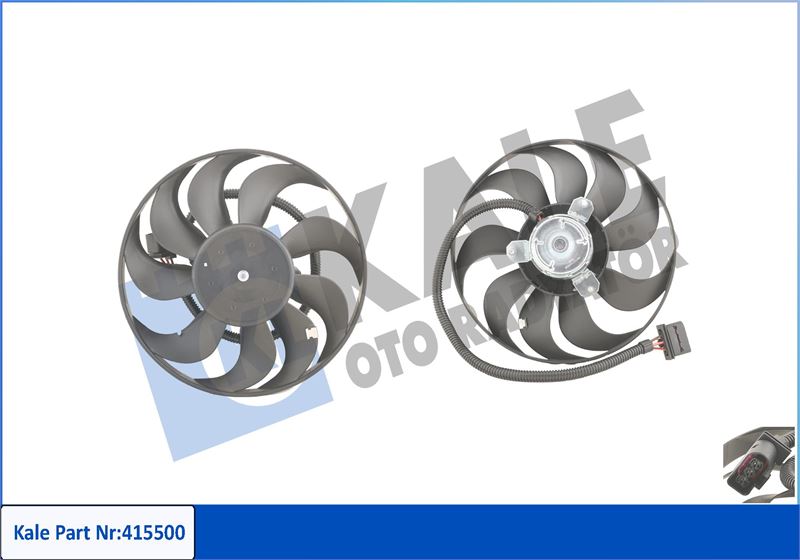 KALE OTO RADYATÖR 415500 Soğutma Sistemi Fan - AUDI A3 (8L1) uyumlu