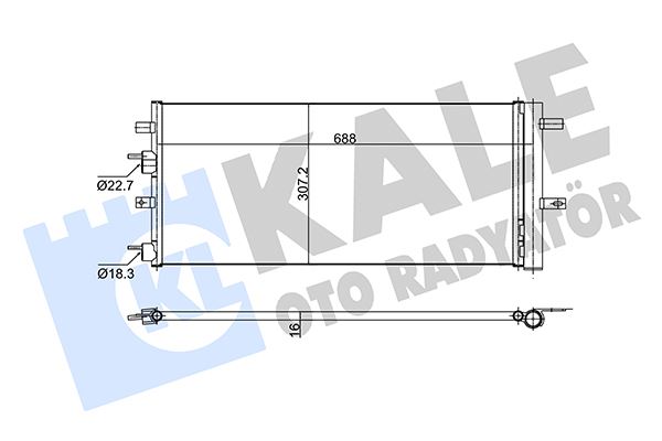KALE OTO RADYATÖR 353160 Diğer Diğer Donanım & Parçalar - FORD MONDEO V Sedan (CD) uyumlu
