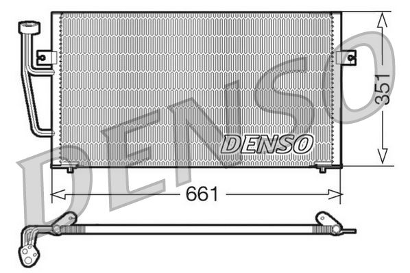 DENSO DCN33008 İklimlendirme Sistemi Klima Radyatörü - VOLVO S40 I (644) uyumlu