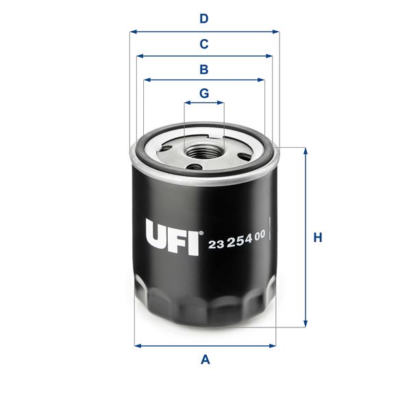 UFI 23.254.00 Motor Yağ Filtresi - ROVER MINI Hatchback uyumlu
