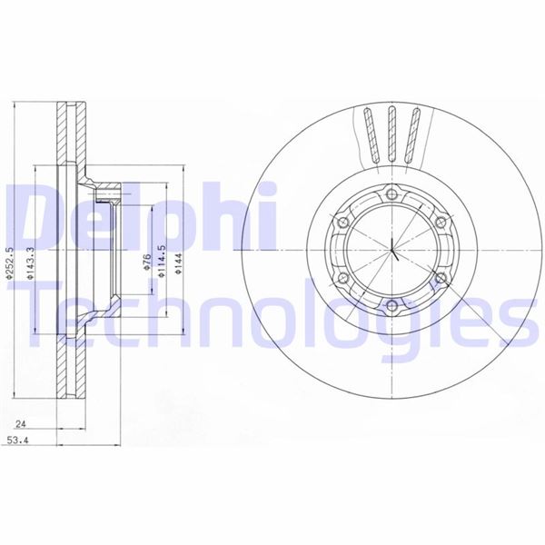 DELPHI BG2284 Fren Sistemleri Fren Diski - RENAULT 20 (127_) uyumlu