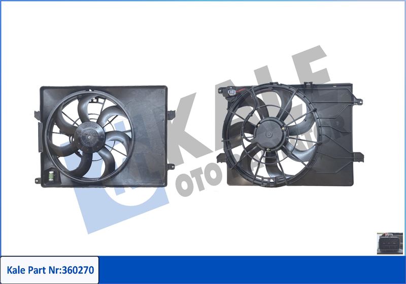 KALE OTO RADYATÖR 360270 Soğutma Sistemi Fan - HYUNDAI ix35 (LM, EL, ELH) uyumlu