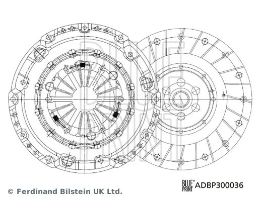 BLUE PRINT ADBP300036 Debriyaj Sistemi Debriyaj Seti - VOLVO V60 I (155) uyumlu