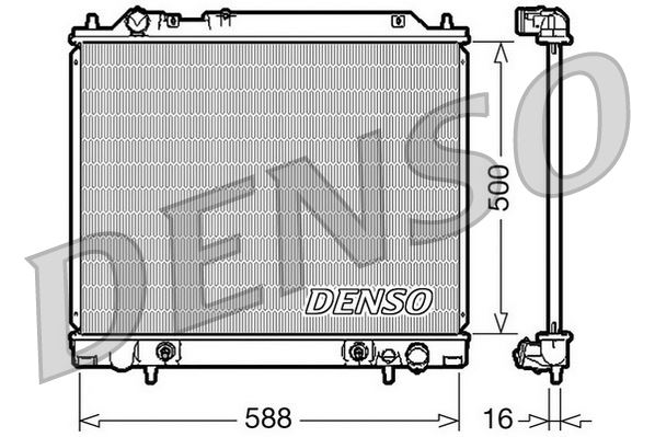 DENSO DRM45013 Soğutma Sistemi Su Soğutucu & Parçaları - MITSUBISHI L400 Minibüs/Otobüs (PD_W, PC_W, PA_V, PB_V, PA_W) uyumlu