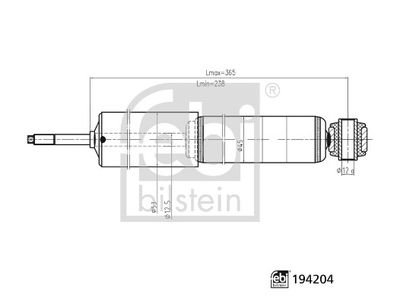 FEBI BILSTEIN 194204 Süspansiyon Sistemi Amortisör - FORD RANGER (ER, EQ, R_) uyumlu