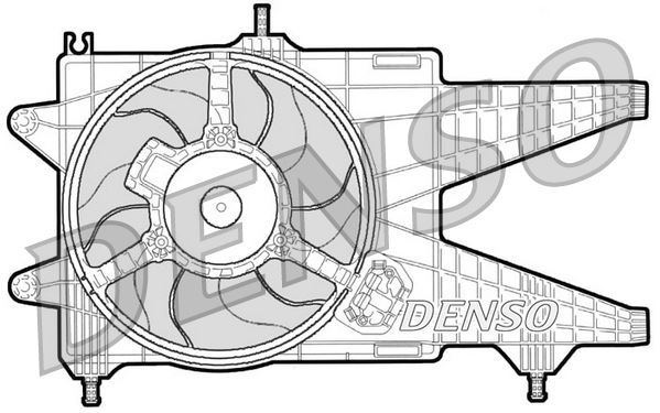 DENSO DER09038 Soğutma Sistemi Fan - FIAT PUNTO (188_) uyumlu