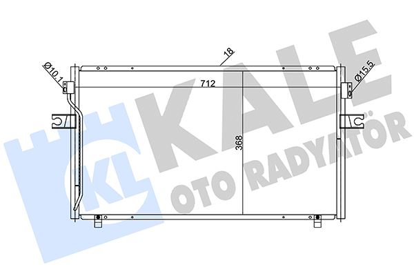 KALE OTO RADYATÖR 388400 İklimlendirme Sistemi Klima Radyatörü - NISSAN MAXIMA / MAXIMA QX IV (A32) uyumlu