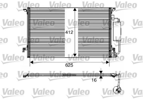VALEO 817712 İklimlendirme Sistemi Klima Radyatörü - SAAB 9-3 (YS3F, E79, D79, D75) uyumlu