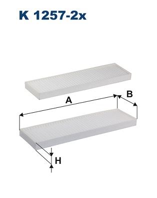 FILTRON K 1257-2x İklimlendirme Sistemi Polen Filtresi - HYUNDAI i20 I (PB, PBT) uyumlu