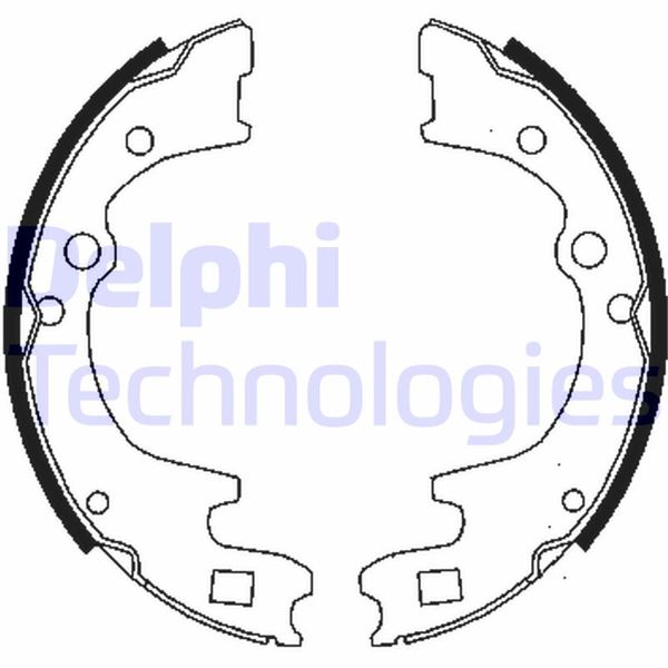 DELPHI LS1477 Fren Sistemleri Fren Pabucu - MAZDA E Panelvan/Van (SR2) uyumlu