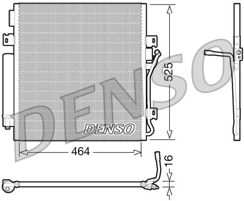 DENSO DCN06011 İklimlendirme Sistemi Klima Radyatörü - DODGE NITRO uyumlu