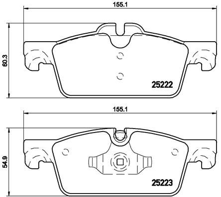 BREMBO P 61 112 Fren Sistemleri Fren Balatası - PEUGEOT 508 I (8D_) uyumlu