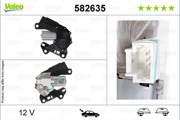 VALEO 582635 Kaporta & Gövde Parçaları Cam Silecek Mekanizması - PEUGEOT EXPERT TEPEE (VF3X_) uyumlu