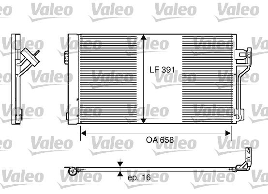 VALEO 817842 İklimlendirme Sistemi Klima Radyatörü - MERCEDES-BENZ VIANO (W639) uyumlu