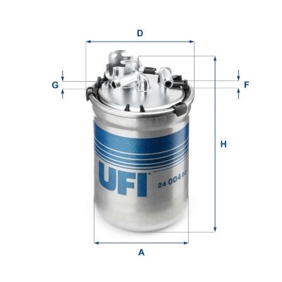 UFI 24.004.00 Yakıt Sistemi Yakıt Filtresi - SKODA ROOMSTER (5J7) uyumlu