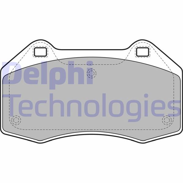 DELPHI LP1940 Fren Sistemleri Fren Balatası - RENAULT MEGANE III Coupe (DZ0/1_) uyumlu