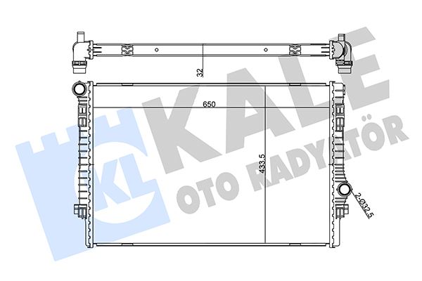 KALE OTO RADYATÖR 355515 Soğutma Sistemi Su Soğutucu & Parçaları - SEAT LEON ST (5F8) uyumlu