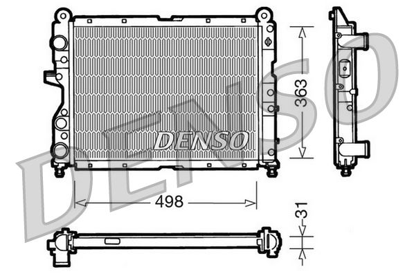 DENSO DRM09131 Soğutma Sistemi Su Soğutucu & Parçaları - ALFA ROMEO 155 (167_) uyumlu