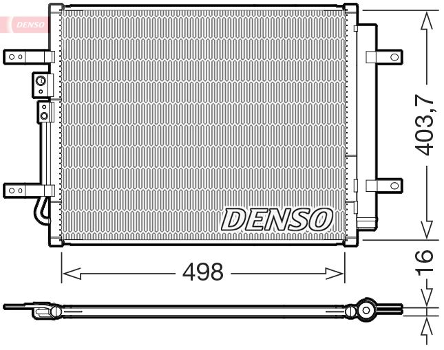 DENSO DCN41025 İklimlendirme Sistemi Klima Radyatörü - HYUNDAI IONIQ (AE) uyumlu