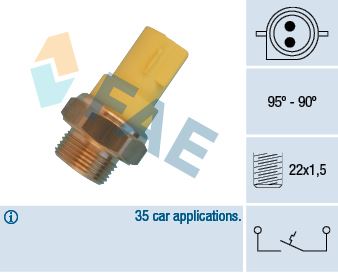 FAE 36330 Soğutma Sistemi Kontrol Ünitesi - FORD FIESTA III (GFJ) uyumlu
