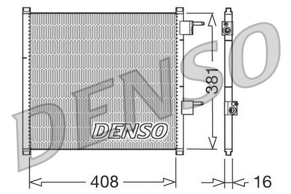 DENSO DCN10019 İklimlendirme Sistemi Klima Radyatörü - FORD KA (RB_) uyumlu