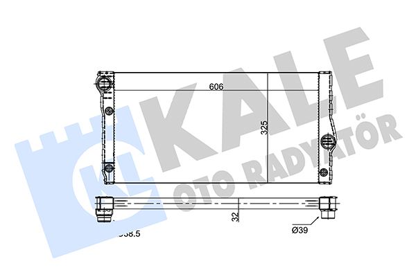 KALE OTO RADYATÖR 354250 Soğutma Sistemi Su Soğutucu & Parçaları - BMW 5 (F10) uyumlu