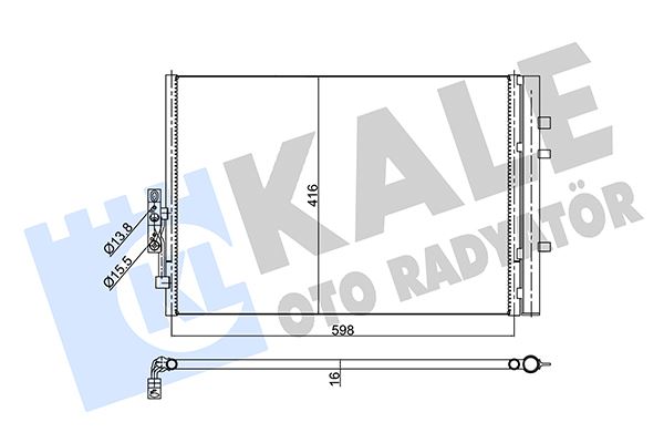 KALE OTO RADYATÖR 350540 İklimlendirme Sistemi Klima Radyatörü - BMW X3 (F25) uyumlu