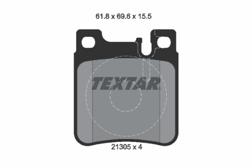 TEXTAR 2130501 Fren Sistemleri Fren Balatası - MERCEDES-BENZ E-SERISI (W124) uyumlu