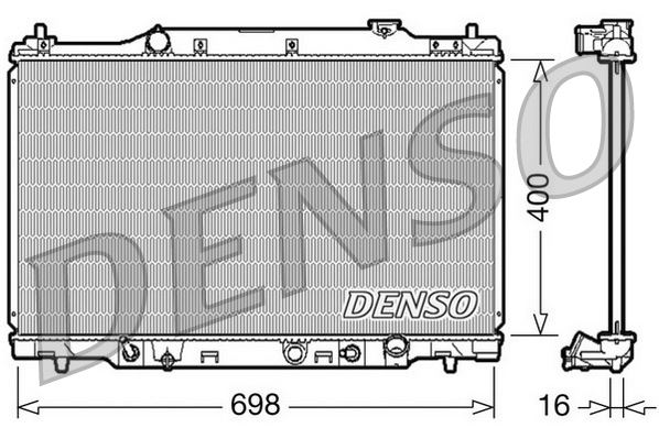 DENSO DRM40016 Soğutma Sistemi Su Soğutucu & Parçaları - HONDA STREAM (RN) uyumlu