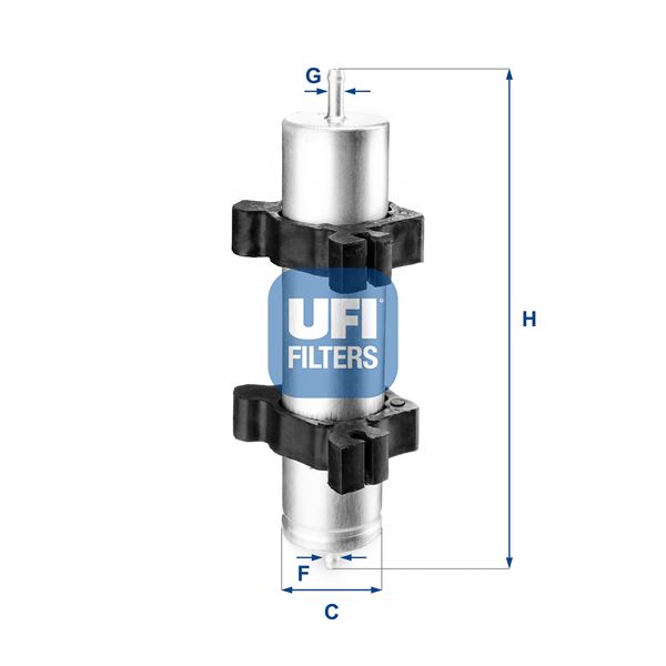 UFI 31.824.00 Yakıt Sistemi Yakıt Filtresi - BMW 3 Compact (E46) uyumlu
