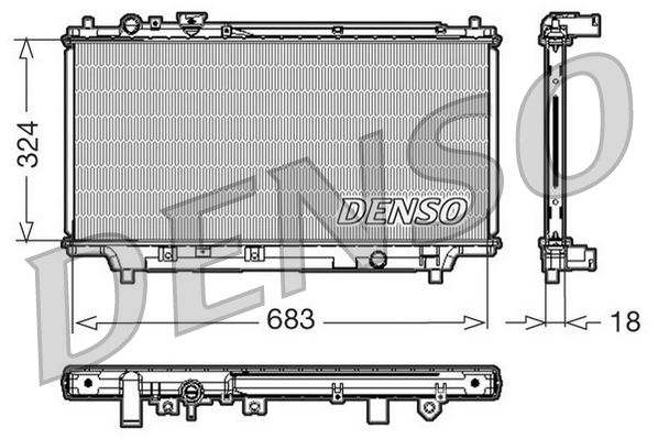 DENSO DRM44002 Soğutma Sistemi Su Soğutucu & Parçaları - MAZDA 323 S V (BA) uyumlu