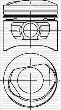 YENMAK 31-04031-000 Motor Piston Seti - FORD ESCORT IV (GAF, AWF, ABFT) uyumlu