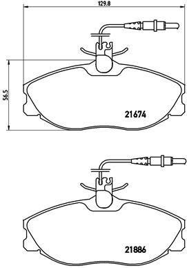 BREMBO P 61 057 Fren Sistemleri Fren Balatası - PEUGEOT 406 (8B) uyumlu