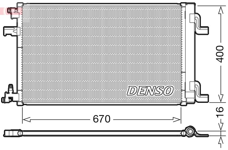 DENSO DCN20002 İklimlendirme Sistemi Klima Radyatörü - OPEL ASTRA J Sports Tourer (P10) uyumlu