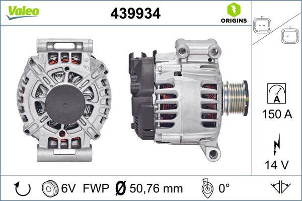 VALEO 439934 Diğer Diğer Donanım & Parçalar - PEUGEOT 508 I (8D_) uyumlu