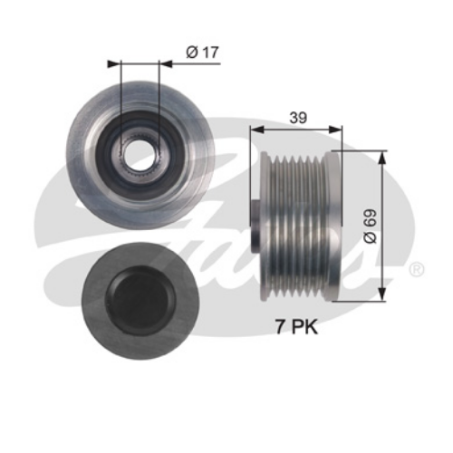 GATES OAP7149 Elektrik Sistemi Alternatör - NISSAN NAVARA NP300 Platform şasi (D40) uyumlu