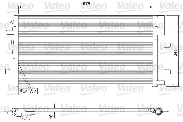 VALEO 814169 İklimlendirme Sistemi Klima Radyatörü - AUDI Q3 (8UB, 8UG) uyumlu