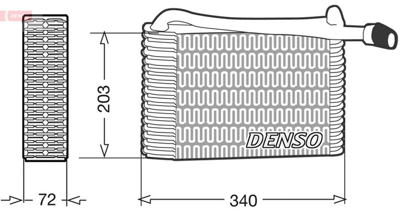 DENSO DEV02004 İklimlendirme Sistemi Evaporatör - AUDI A4 B5 (8D2) uyumlu