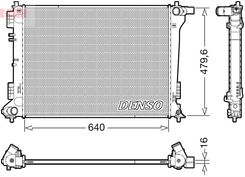 DENSO DRM41019 Soğutma Sistemi Su Soğutucu & Parçaları - HYUNDAI TUCSON (TL, TLE) uyumlu