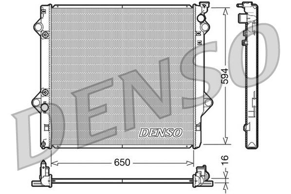 DENSO DRM50036 Soğutma Sistemi Su Soğutucu & Parçaları - CITROËN C5 AIRCROSS (A_) uyumlu