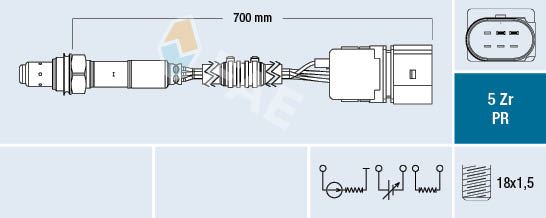 FAE 75037 Emme & Egzoz Sistemi Egzoz Sensörleri - VW GOLF PLUS V (5M1, 521) uyumlu