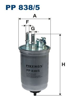 FILTRON PP 838/5 Yakıt Sistemi Yakıt Filtresi - FORD FOCUS I (DAW, DBW) uyumlu