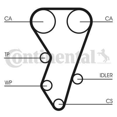 CONTINENTAL CTAM CT864 Motor Kayış - CITROËN ZX (N2) uyumlu