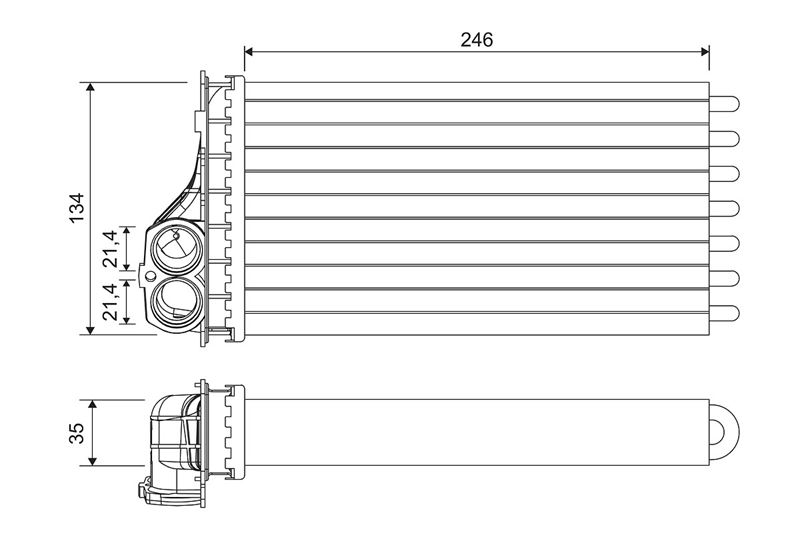 VALEO 811567 İklimlendirme Sistemi İç Mekan Isı Değiştirici - CITROËN XSARA PICASSO (N68) uyumlu