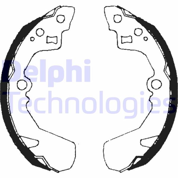 DELPHI LS1685 Fren Sistemleri Fren Pabucu - DAIHATSU CHARADE III (G100, G101, G102) uyumlu