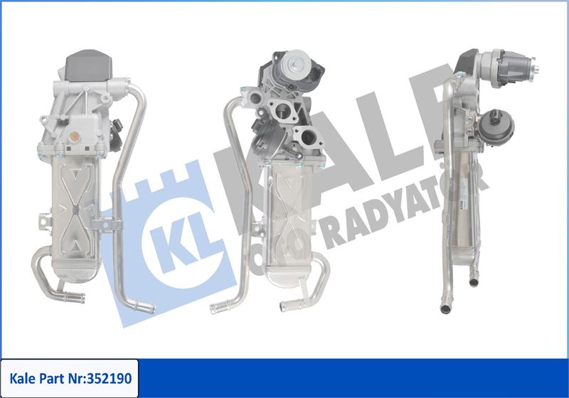 KALE OTO RADYATÖR 352190 Motor EGR Parçaları - SEAT IBIZA IV SC (6J1, 6P5) uyumlu