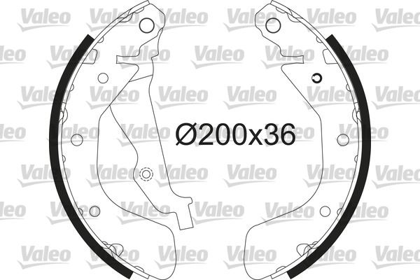 VALEO 564213 Fren Sistemleri Fren Pabucu - OPEL KARL (C16) uyumlu