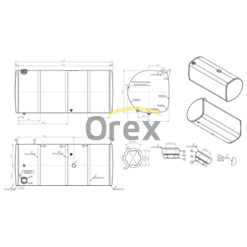Yakıt Deposu - OREX - 347001 Ürün Görseli